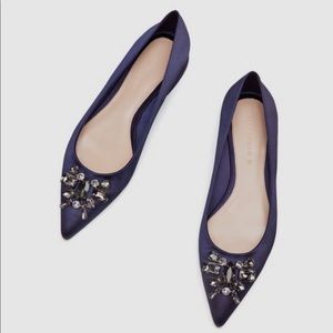 Zara Jeweled Flats